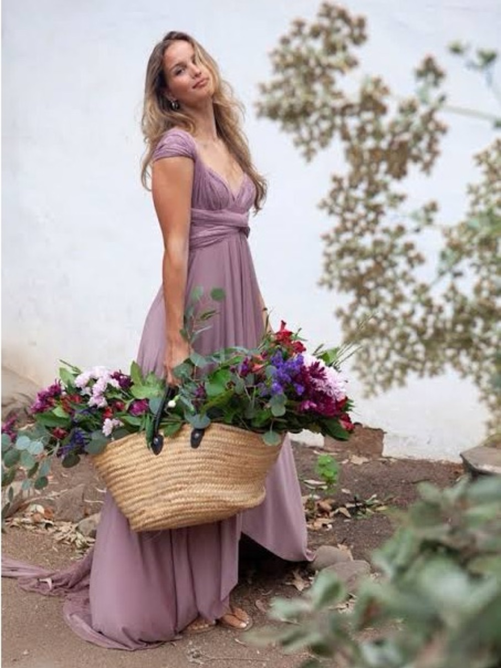 Mauve Maxi Dress Convertible Infinity Dress wedding special occasion